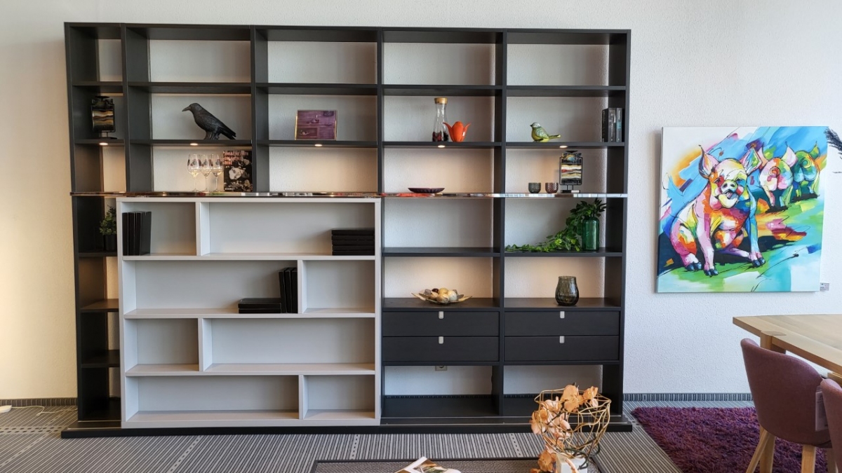 Koning Lear Likken accessoires Kara Systeem boekenkast met TV-oplossing "Musterring" | Hulshoff Design  Centers